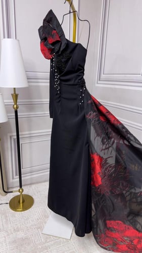 فستان مرام احمر