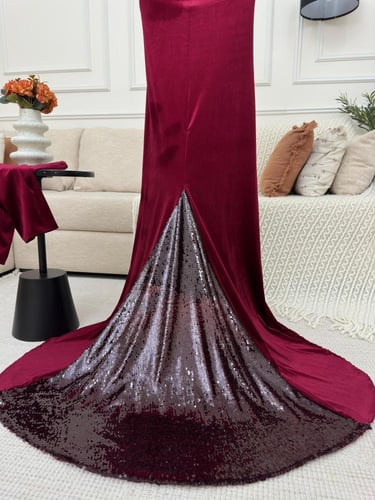 فستان مخمل كوري