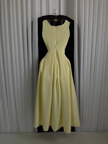 فستان سهره ليموني