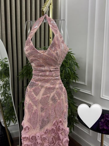 فستان سهره مطرز خرز