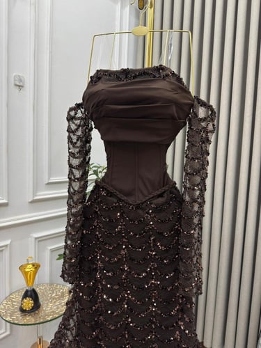 فستان سهره بني راقي