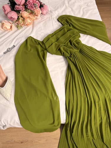 فستان شيفون تكسيرات