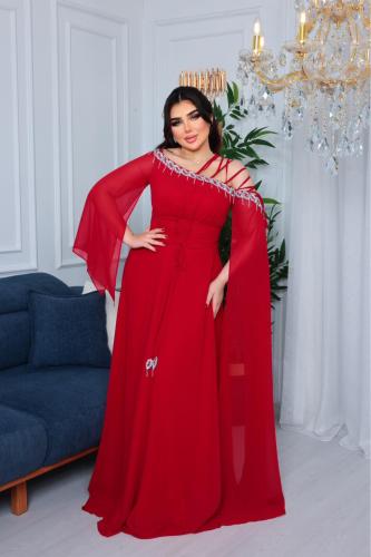 فستان رهف احمر