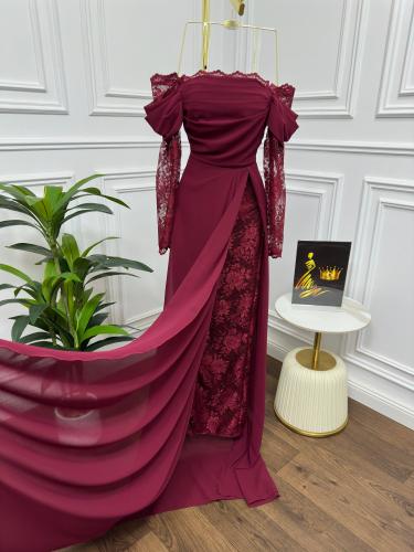 فستان ناعم عودي