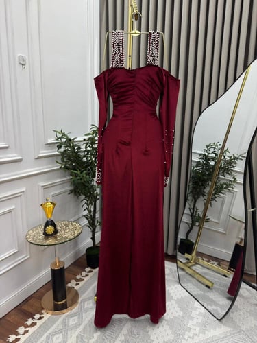 فستان سهره مخمل مطرز