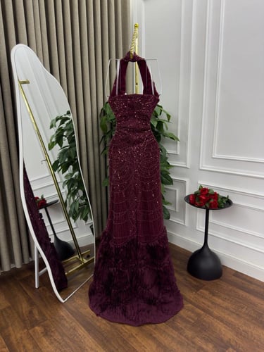 فستان سهره برغندي