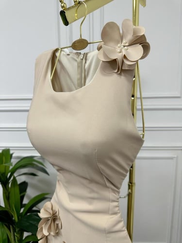 فستان بيج ورود ميدي