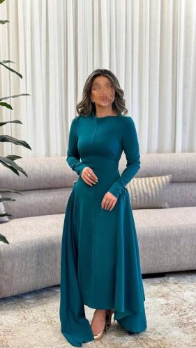 فستان ناعم تركواز