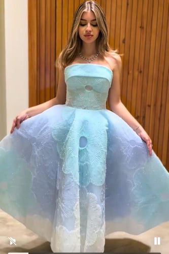 فستان تل جيبون مبطن