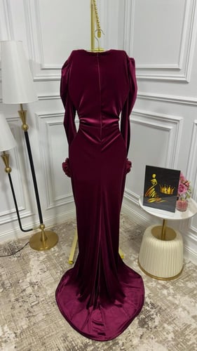 فستان ريناد احمر