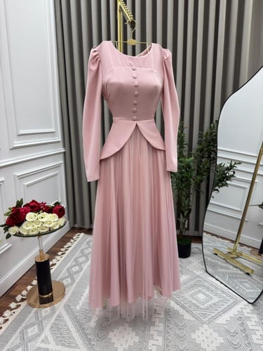 فستان بكسرات رافي