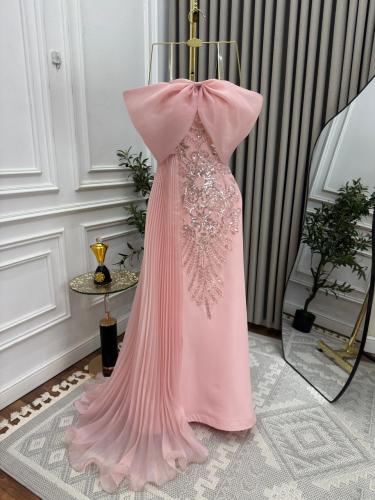 فستان سهره بنك مطرز