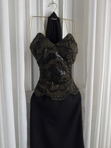 فستان سهرة زيتي