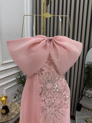 فستان سهره بنك مطرز