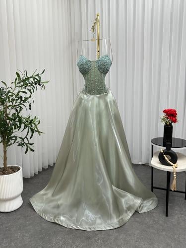 فستان سهره زيتي