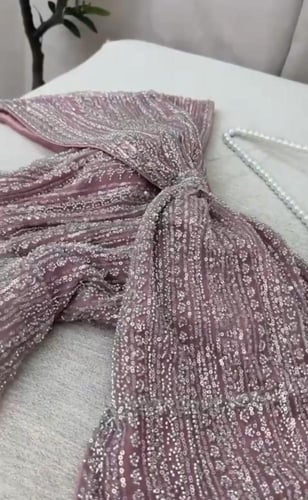 فستان سهره راقي مطرز