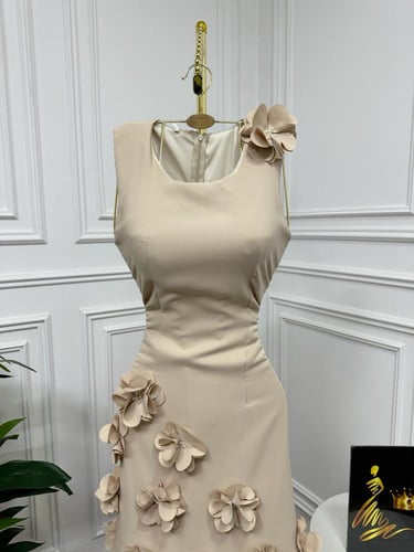 فستان بيج ورود ميدي