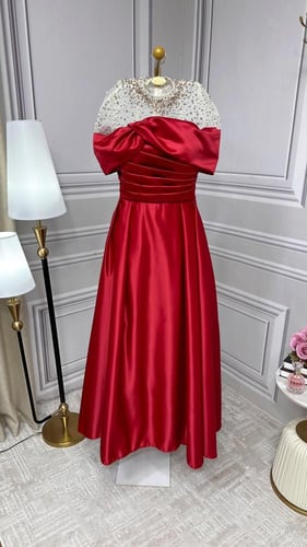 فستان اصاله احمر