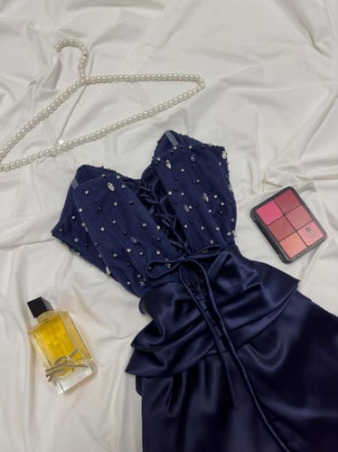 فستان شهد كحلي