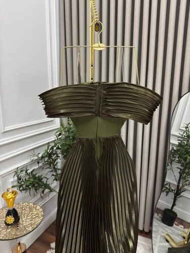 فستان سهره زيتي