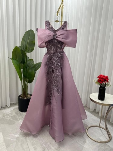 فستان جازار راقي مطرز