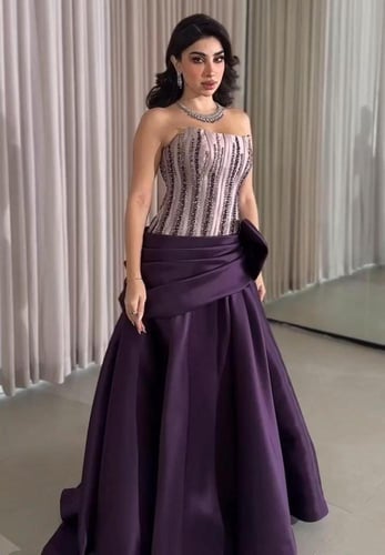 فستان رهف راقي مطرز