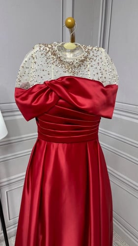 فستان اصاله احمر