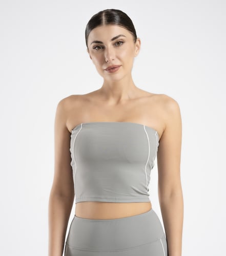 Sports Tube Top - Gray