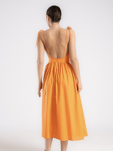 Flora Dress - Orange