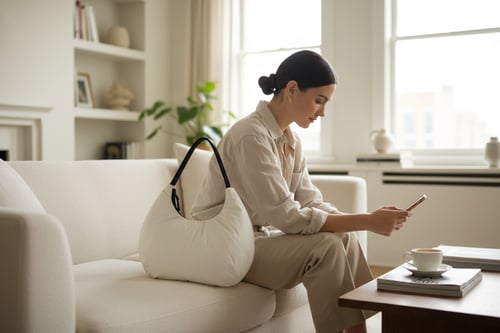 حقيبة نادي - أبيض