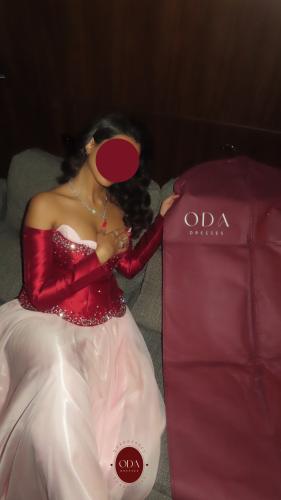 Dress dust bag & hanger