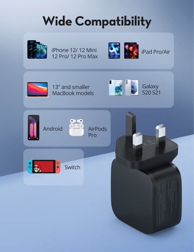 راف باور - فيش جداري منفذين PD بقوة 40 واط - اسود