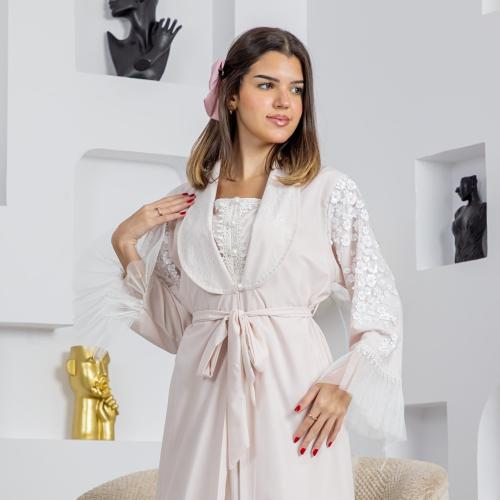 روب استقبال الولادة قطن ناعم