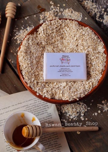 صابونة النضاره بالعسل والشوفان للوجه والجسم