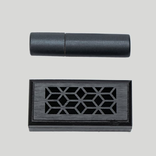 مبخرة مزخرفة اسود + أعواد