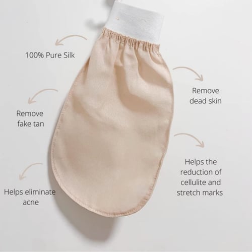 قفاز تقشير حرير 100٪