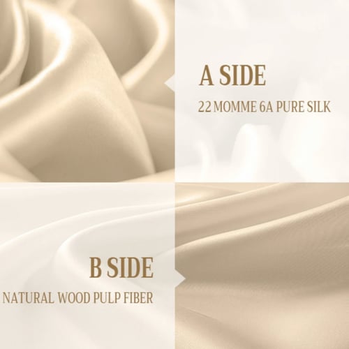 غطاء وسادة حرير التوت 100٪أبيض مخدات حرير