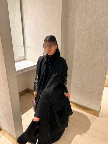 شانيل أسود لمعة