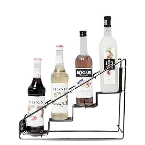 حامل أكواب معدني منظم زجاجات السيرب