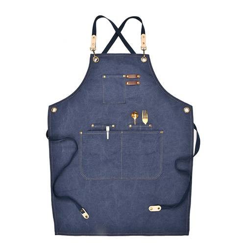 ابرون باريستا جينز كامل - ازرق