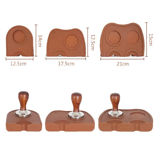 قاعدة كبس سيليكون بني