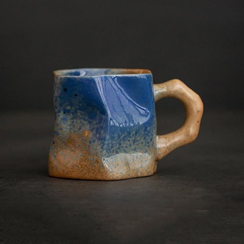 كوب سيراميك ملون بمقبض300 مل