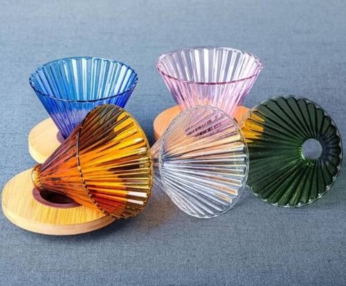 قمع زجاجي v60 زجاجي 02