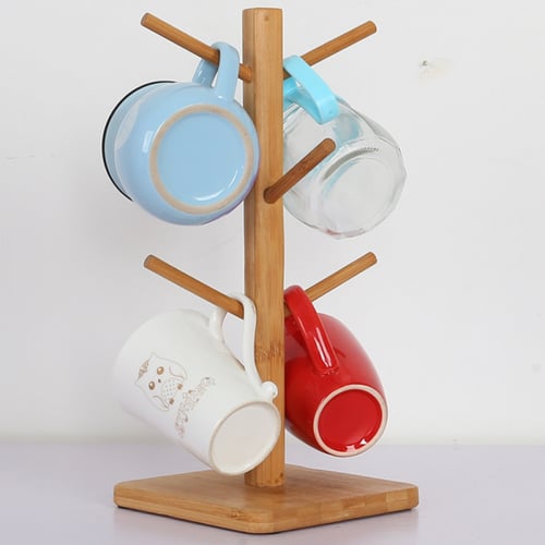 علاقة أكواب خشبية