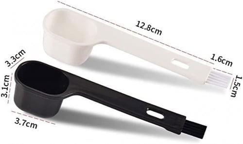 ملعقة قياس مع قرشاة تنظيف