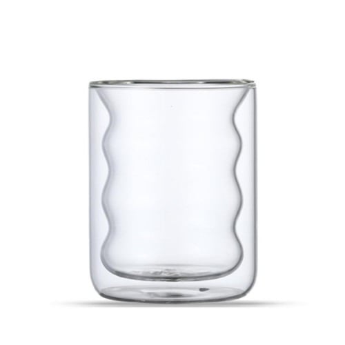 أكواب قهوة زجاجية عازلة للحرارة