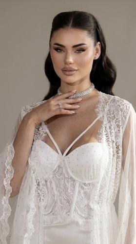 Glitter Lace Robe