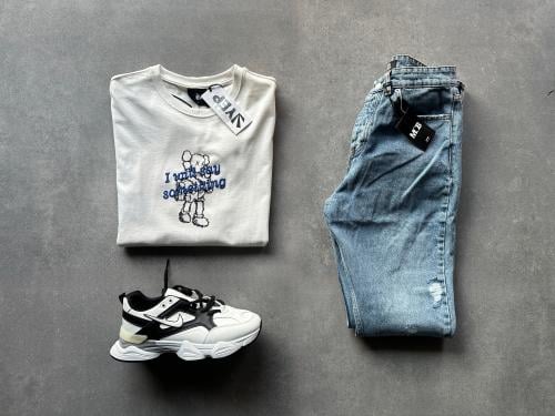 TSHIRT YUP MADE IN TURKEY+BAGGY JEANZ