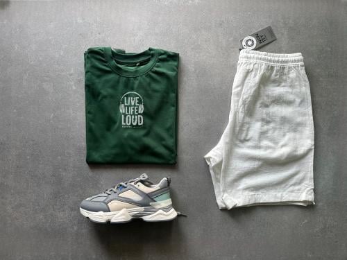 GREEN TSHIRT WITH SHORT