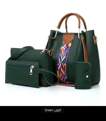 طقم الحقائب الأنيق حقيبة يد فاخرة سعة كبيرة
